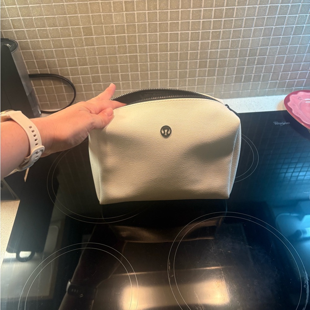 Lululemon Athletica White Cosmetic Bag